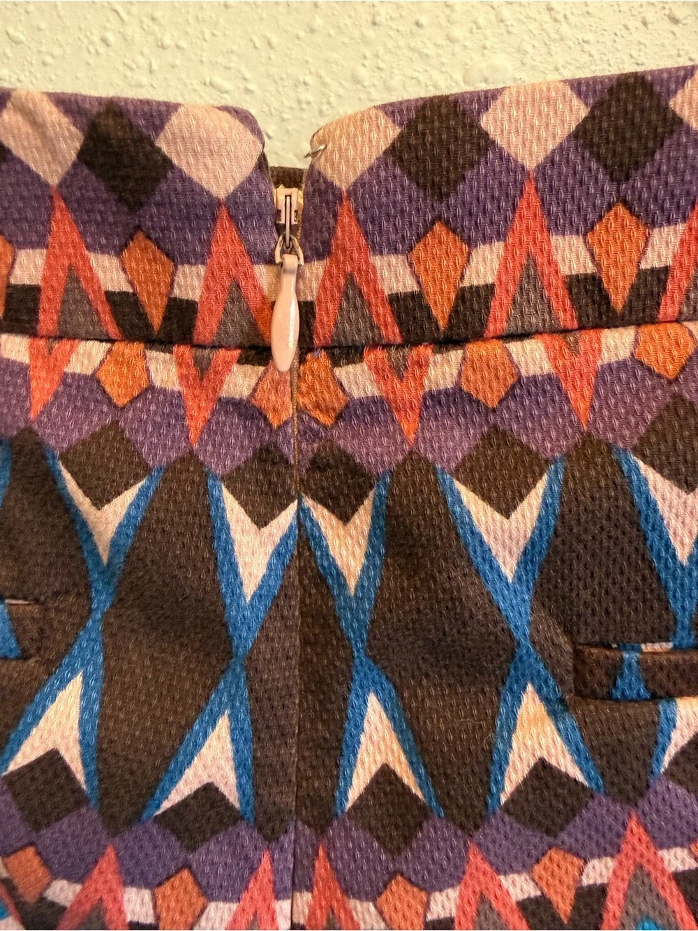J. Crew Purple Multicolor Patterned High-Rise Shorts